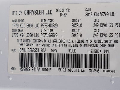 2008 Dodge Ram 1500 SLT QUAD CAB 5.7