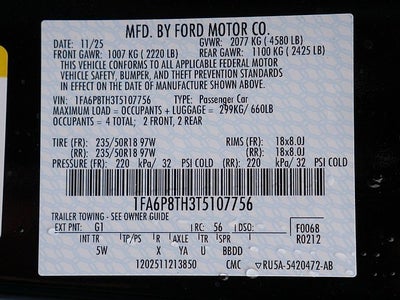 2026 Ford Mustang EcoBoost Premium