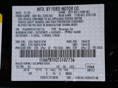 2026 Ford Mustang EcoBoost Premium