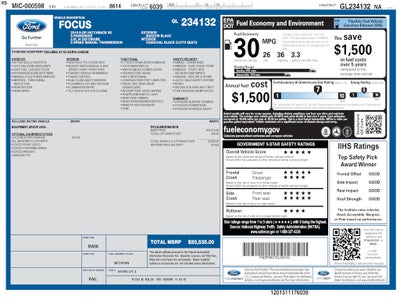 2016 Ford Focus SE Manual trans