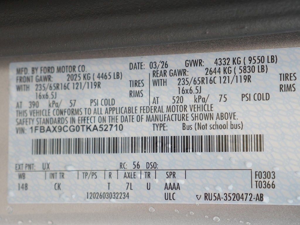 2026 Ford Transit-350 XLT AWD