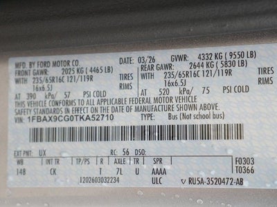 2026 Ford Transit-350 XLT AWD