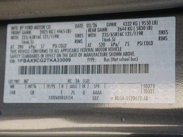 2026 Ford Transit-350 XLT AWD