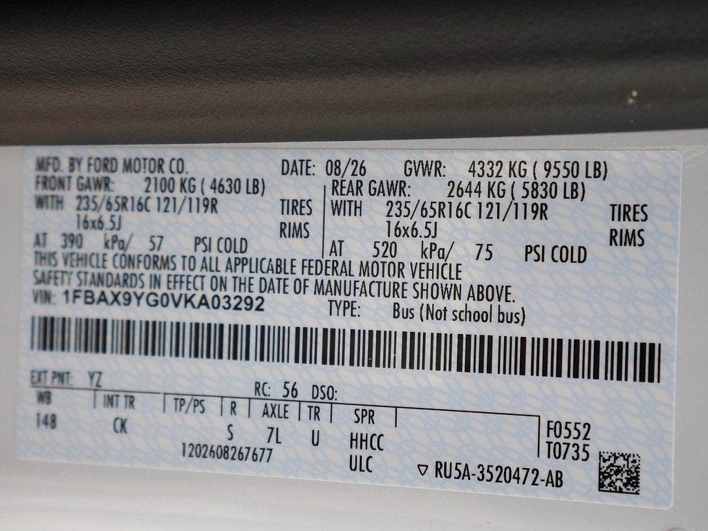 2027 Ford Transit-350 XL AWD