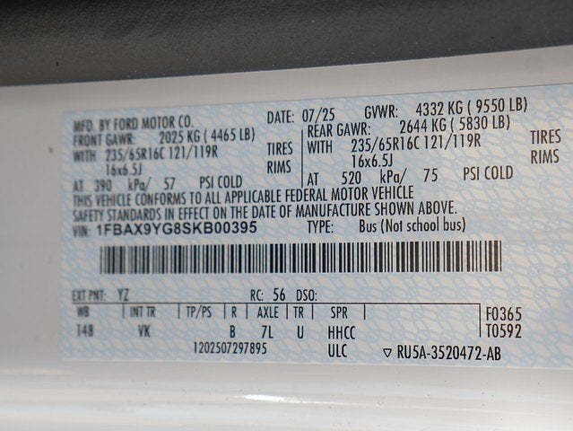 2025 Ford Transit-350 XL AWD