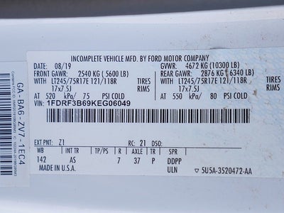 2019 Ford F-350SD XL REG CAB 6.2 4WD