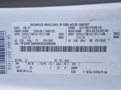 2019 Ford F-350SD XL REG CAB 6.2 4WD