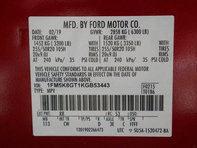2019 Ford Explorer Sport 4WD
