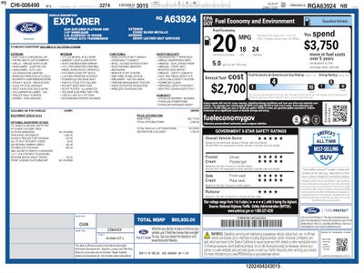 2024 Ford Explorer Platinum AWD