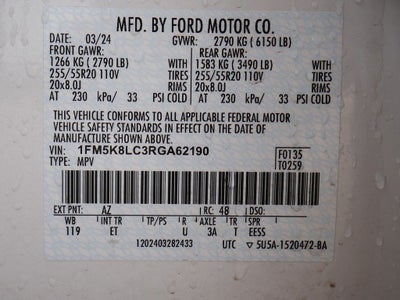 2024 Ford Explorer King Ranch AWD 3.0