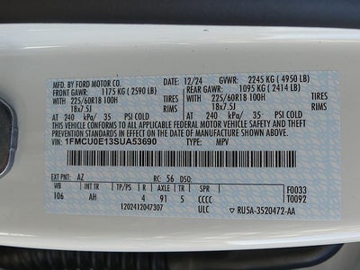 2025 Ford Escape Plug-In Hybrid Base