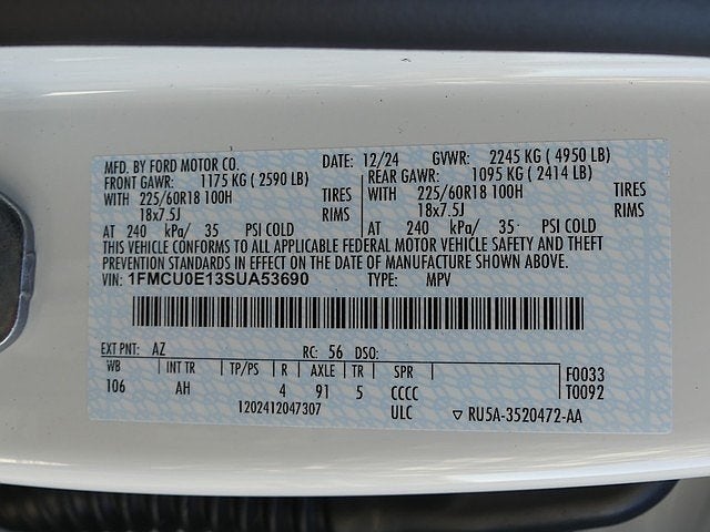 2025 Ford Escape Plug-In Hybrid Base