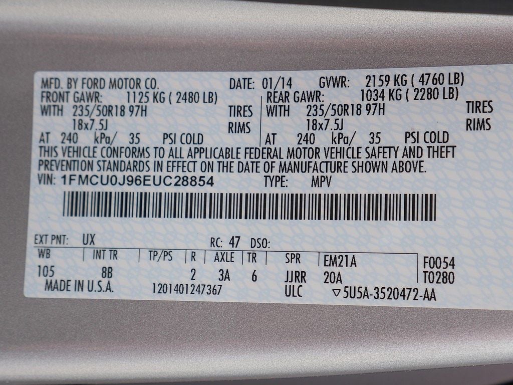 2014 Ford Escape Titanium FWD 2.0
