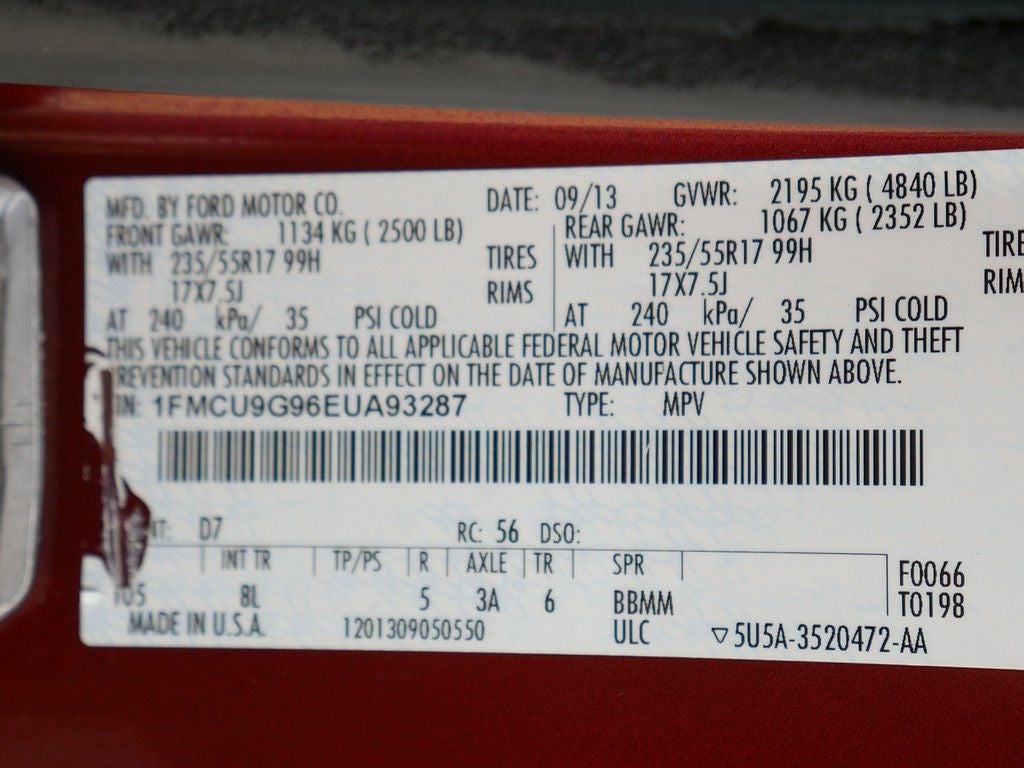 2014 Ford Escape SE AWD 2.0