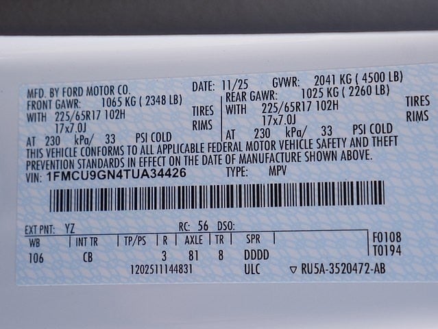 2026 Ford Escape Active AWD