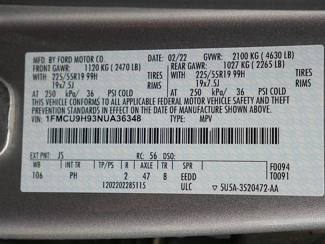 2022 Ford Escape SEL AWD