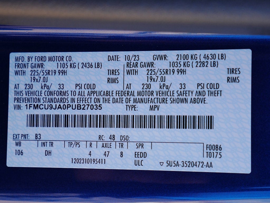 2023 Ford Escape Platinum AWD