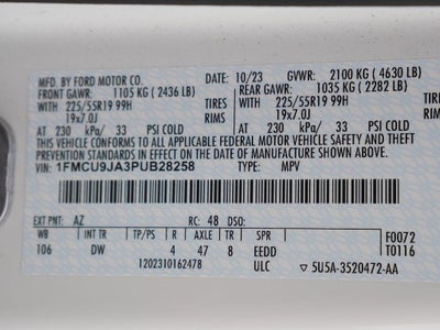 2023 Ford Escape Platinum AWD 2.0