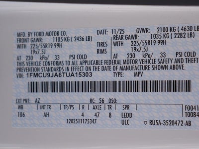 2026 Ford Escape Platinum AWD