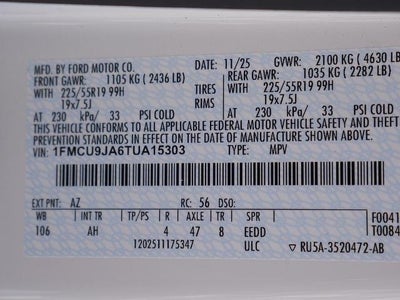 2026 Ford Escape Platinum AWD