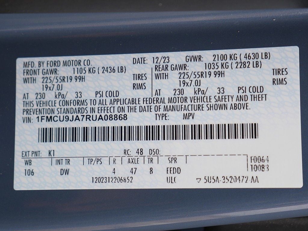 2024 Ford Escape Platinum AWD 2.0