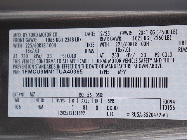 2026 Ford Escape ST-Line AWD