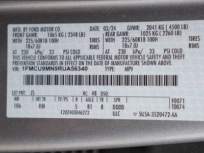 2024 Ford Escape ST-Line AWD