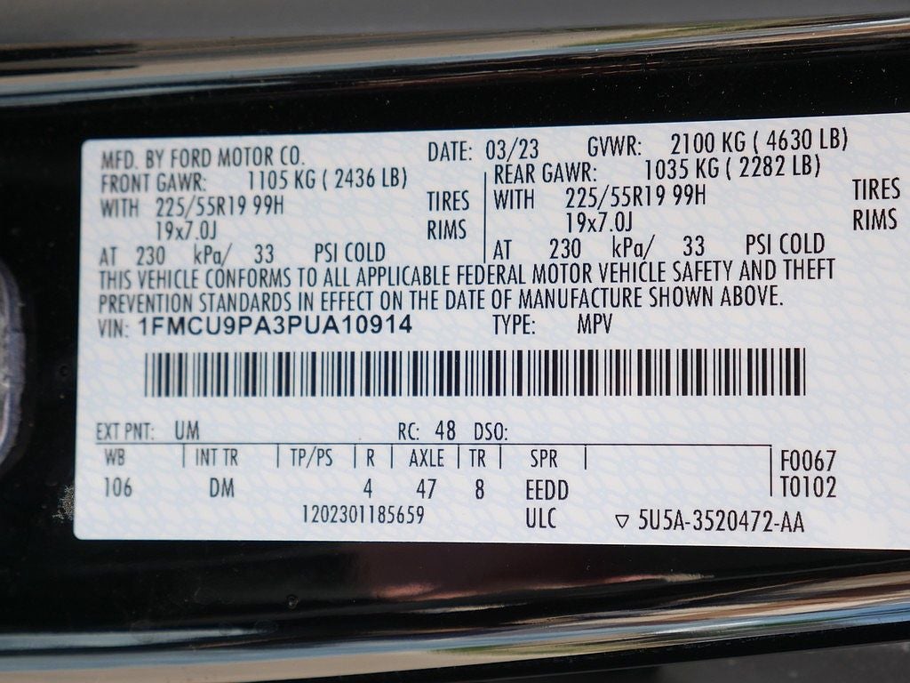 2023 Ford Escape ST-Line Elite AWD 2.0