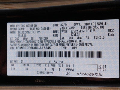 2024 Ford Bronco Raptor 4WD