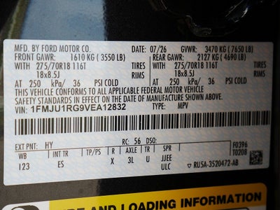 2027 Ford Expedition Tremor 4WD