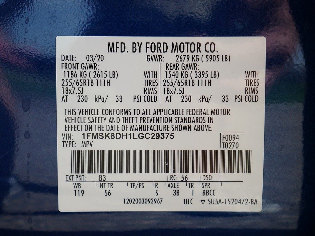 2020 Ford Explorer XLT 4WD