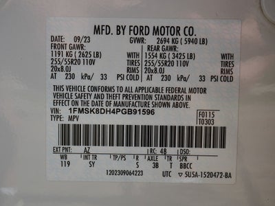 2023 Ford Explorer XLT AWD 202A