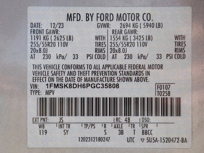 2023 Ford Explorer XLT AWD