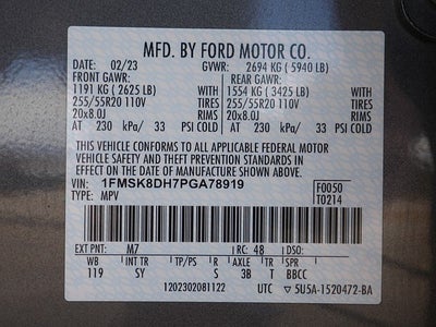 2023 Ford Explorer XLT AWD