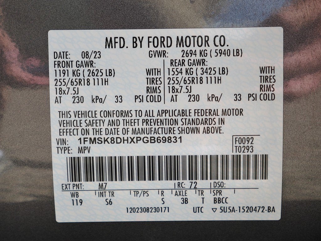 2023 Ford Explorer XLT AWD 202A