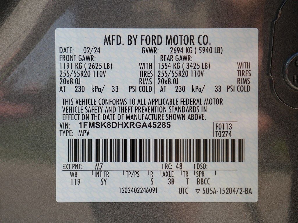 2024 Ford Explorer XLT AWD