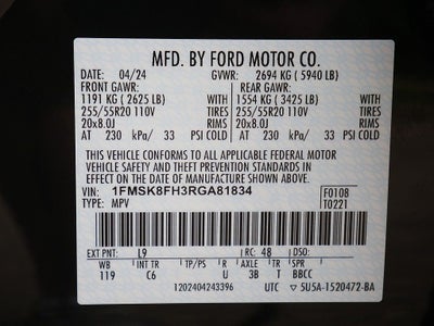 2024 Ford Explorer Limited AWD