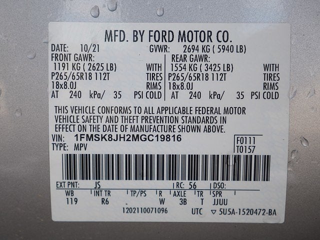 2021 Ford Explorer Timberline 4WD