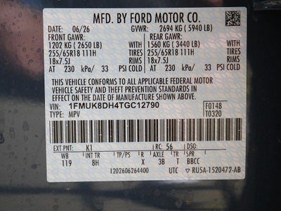 2026 Ford Explorer Active 4WD