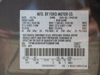 2026 Ford Explorer Platinum 4WD