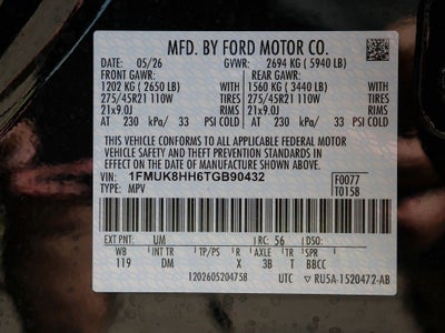 2026 Ford Explorer Platinum 4WD