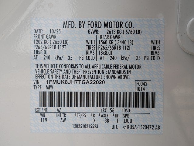 2026 Ford Explorer Tremor 4WD