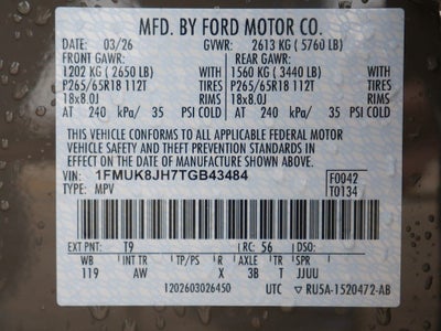 2026 Ford Explorer Tremor 4WD