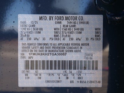 2026 Ford Explorer ST-Line 4WD