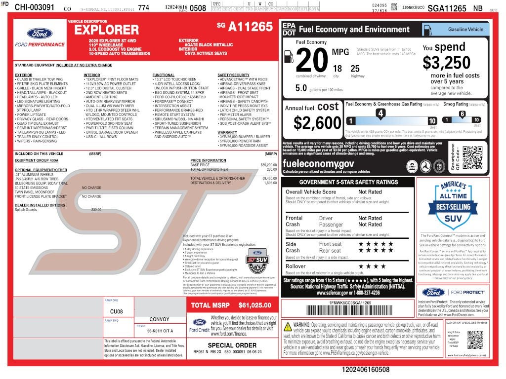 2025 Ford Explorer ST AWD