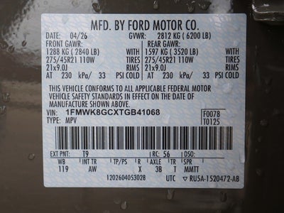 2026 Ford Explorer ST 4WD