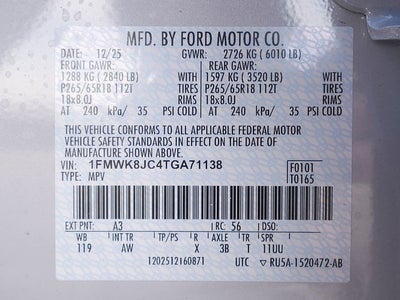 2026 Ford Explorer Tremor 4WD