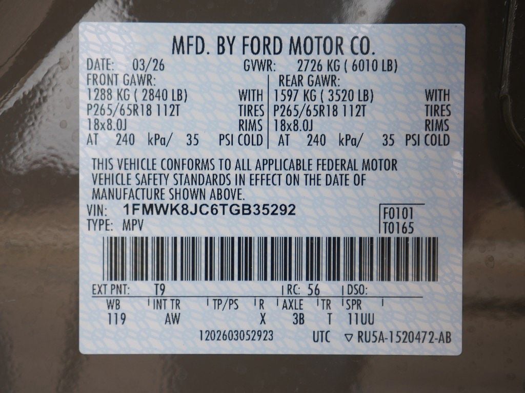 2026 Ford Explorer Tremor 4WD