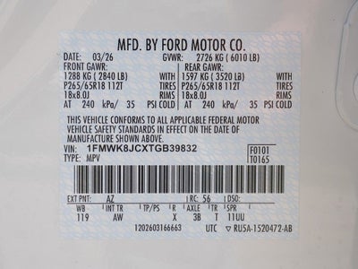 2026 Ford Explorer Tremor 4WD