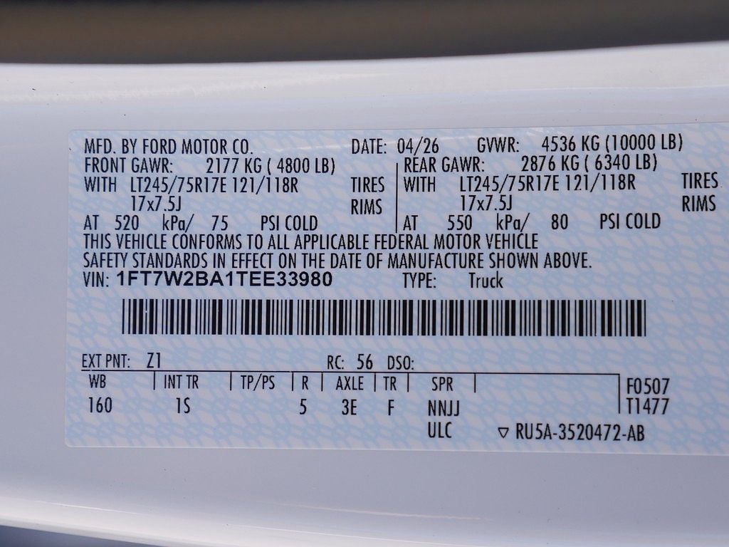 2026 Ford F-250SD XL CREW 4WD